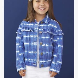Mud Pie Blue Tie-Dye Kids Jacket 2-3T